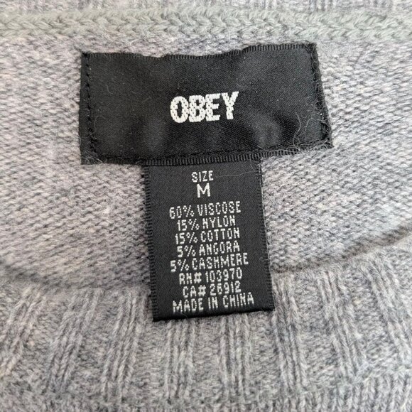 Obey Knit Viscose Graphic Sweater - Picture 4 of 4